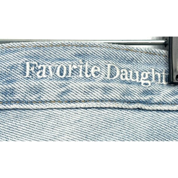 Favorite Daughter Cheshire Jeans Sz 24 Light Blue Straight Leg High Rise 1189R1 - Picture 10 of 12